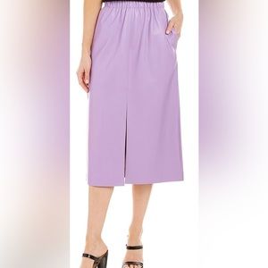 New Boss Vesusa Faux Leather Skirt in Purple Size 4